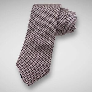 Brooks Brothers Makers Mens Navy Blue Pink Silk Neck‎ Tie Made In USA